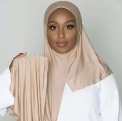 Instant jersey hijab cotton