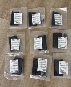 Hardware Essentials 3-1/2 in. Black Residential Door Hinge with Square Corner Removable Pin Full Mortise (9- Pack)