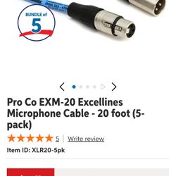 20ft XLR Cable Bundle