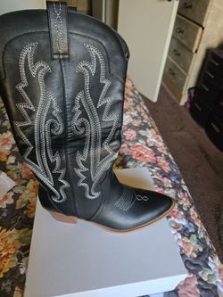 Western Boots Embroidered Cowgirl Cowboy Boots