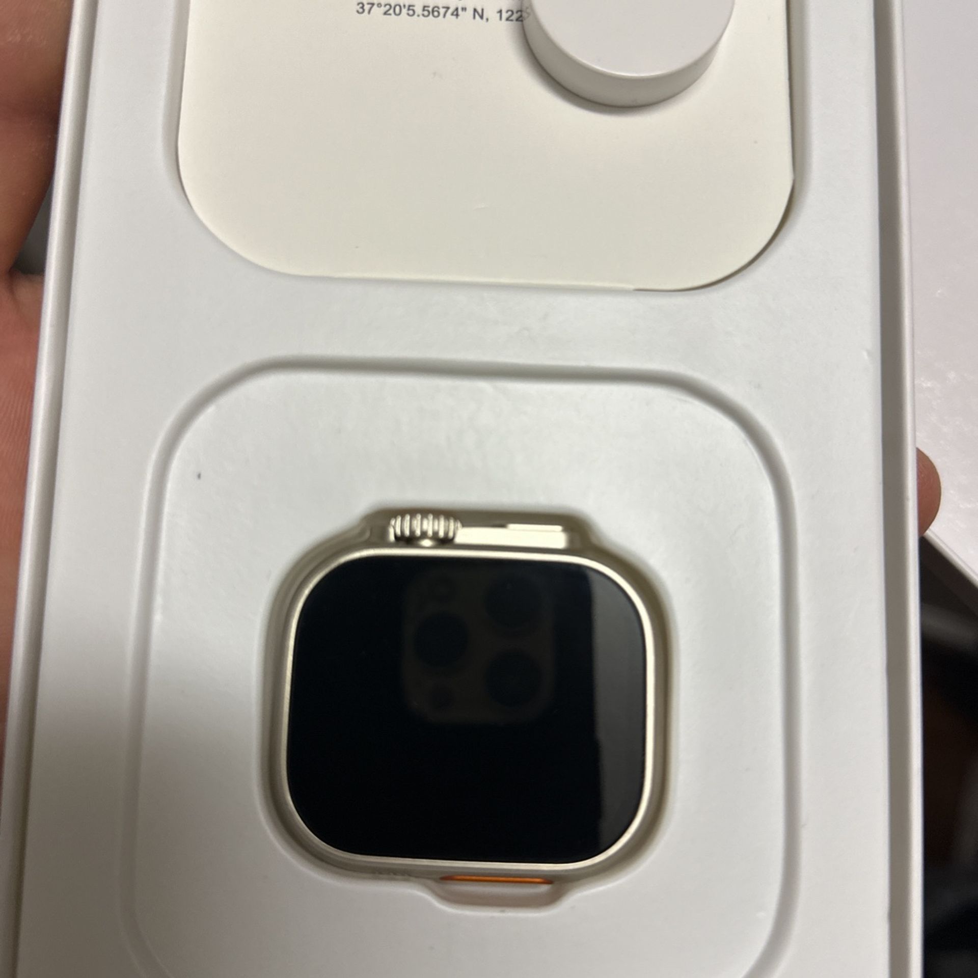 New Apple Watch Hultra Titananium Case Black Alpine Loop