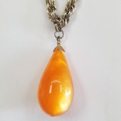 Costume Jewelry On 21" Chain. 