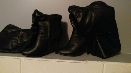 Size 7 thigh high heel boots