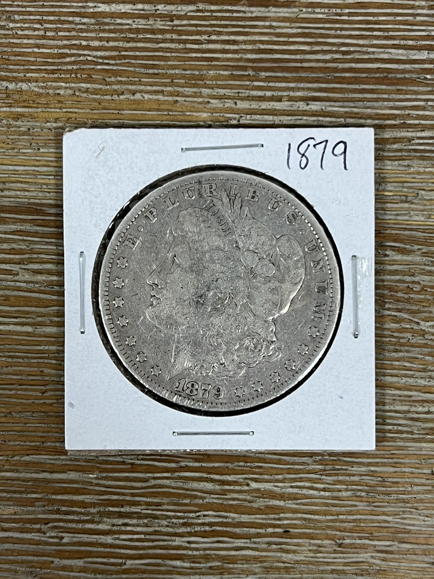 Second Year 1879 Philly Morgan Dollar Silver Coin 
