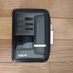 Aiwa HS-G15 Portable Cassette Player Super Bass - For Parts or Repair - AS-IS