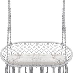 Hanging hammock bench 