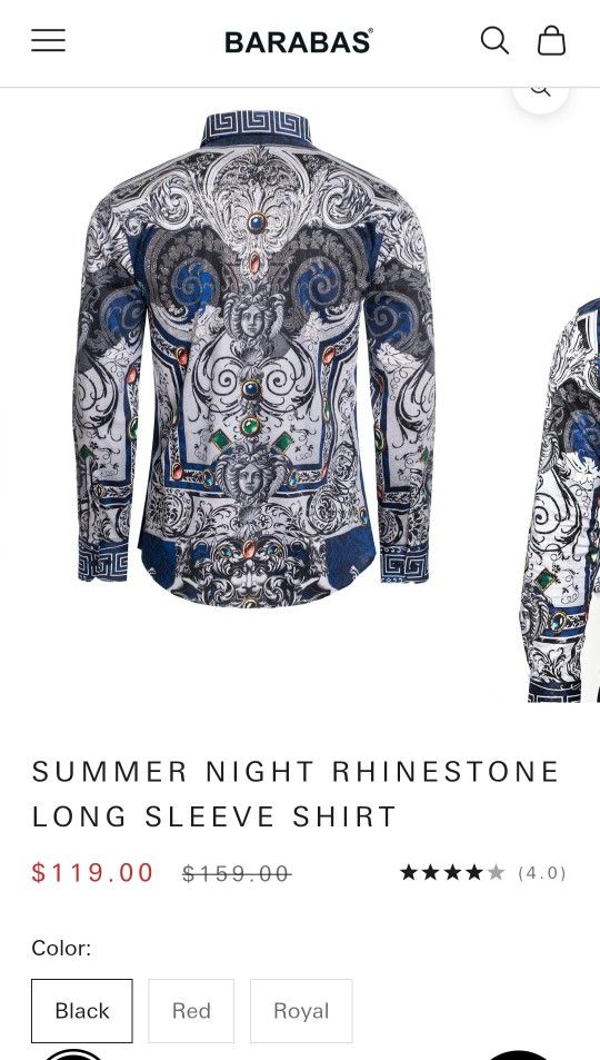 Barabas Long Sleeve Summer Night Rhinestone display picture 1