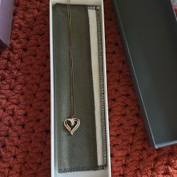 Rose Gold Heart Necklace 