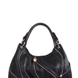 JustFab Brooklyn Bridge Shoulder Bag (Black, NWT)