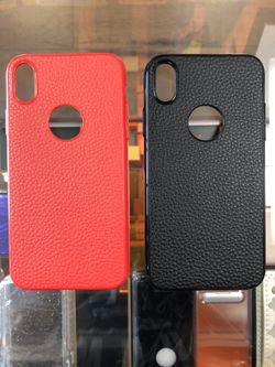 Apple IPhone XR Textured Slim Case Black and Red