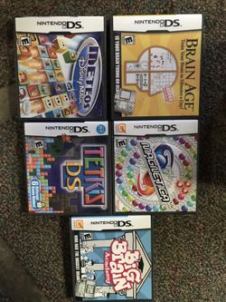 Lot of 5 Nintendo ds games $20 for all