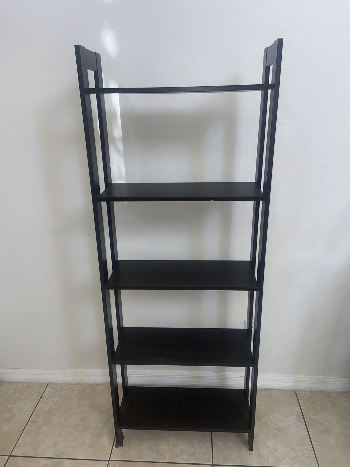 Black 5-Tier Bookshelf / Storage Shelf
