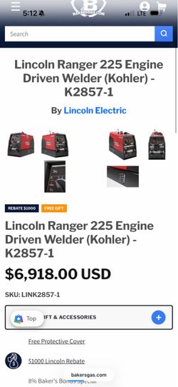 lincoln Welder Ranger 225