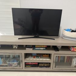 Light Gray Wood TV Console/Media Storage