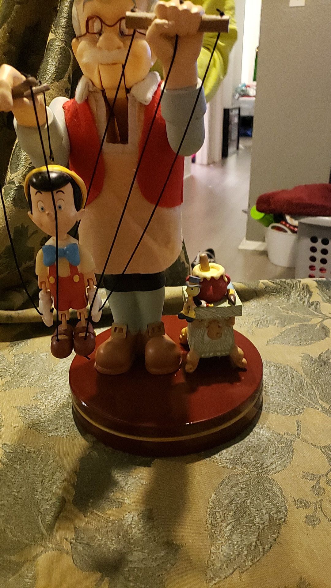 Disney Geppetto and Pinocchio statue