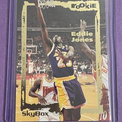 EDDIE JONES 1994-95 Skybox Emotion Rookie RC #104 Lakers 