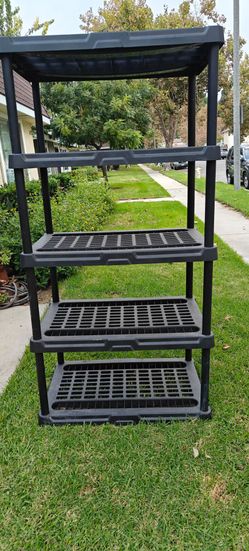36W*23D*70H 5 Tiers Plastic Heavy Duty Rack