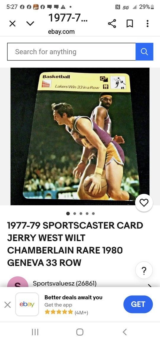 1977-79 Sportscaster Card