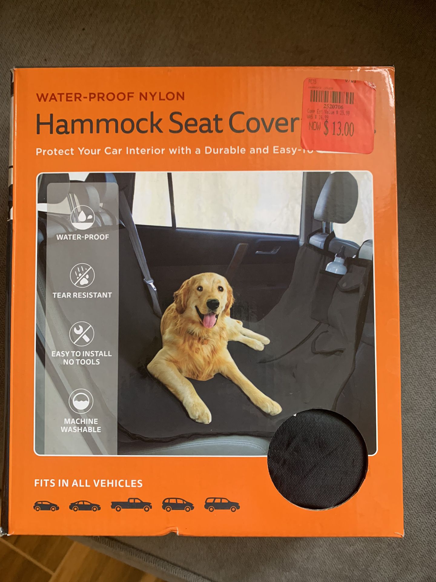 Car Hammock Seat Cover