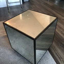 Mitchell Gold + Bob Williams Mirror Cube Side/Coffee Table