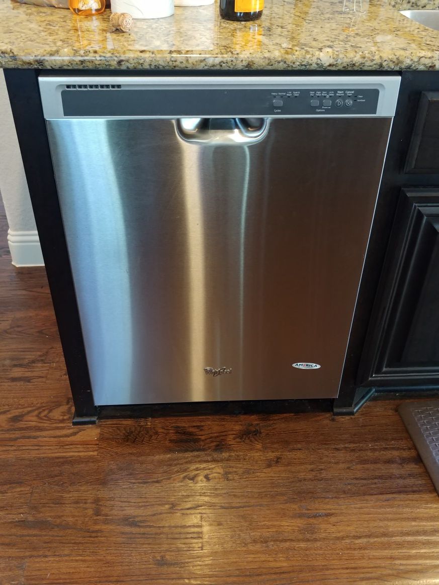 Stainless steel Whirlpool dishwasher. $175 OBO