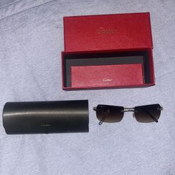 brown Cartier glasses CT0006RS 
