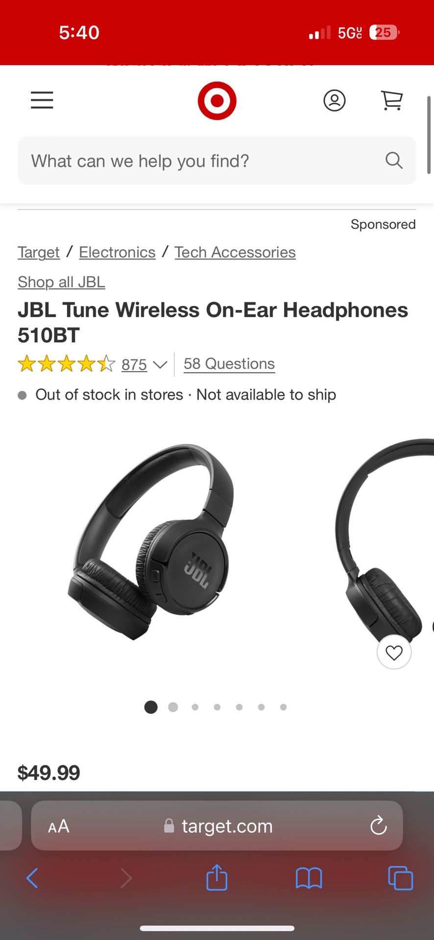 JBL WIRELESS HEADPHONES