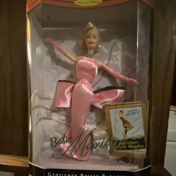 Barbie Doll As Marilyn Monroe In Gentlemen Prefer Blondes Pink Dress