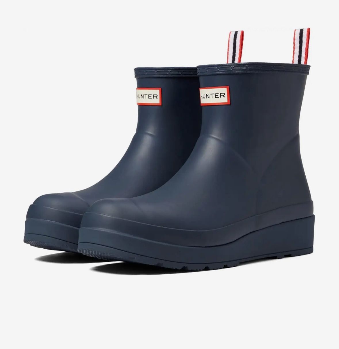 Hunter Women’s Original Play Up Short Rain Boots In Valtameri Blue Size 11 Brand New In Box