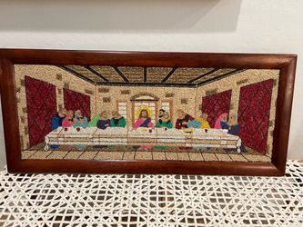Generous MCM gravel art of “the last supper”