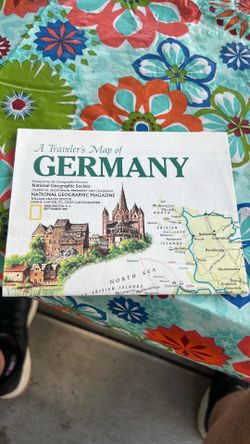 VTG National Geographic ephemera/map