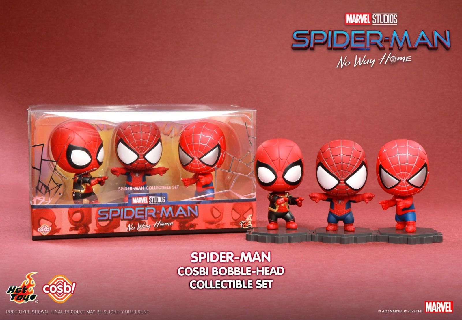 Cosbi Spider-Man Bobble Head Collectible Set 