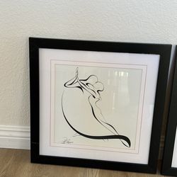 Signed, Abstract, Painting, Black And White