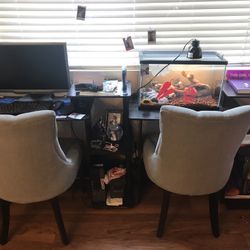 Two Matching Desks W/ Chairs 