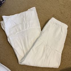 Edikted Low Rise White Long Skirt 