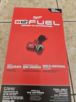 New Milwaukee 3" Compact Cut Off Tool M12 Fuel