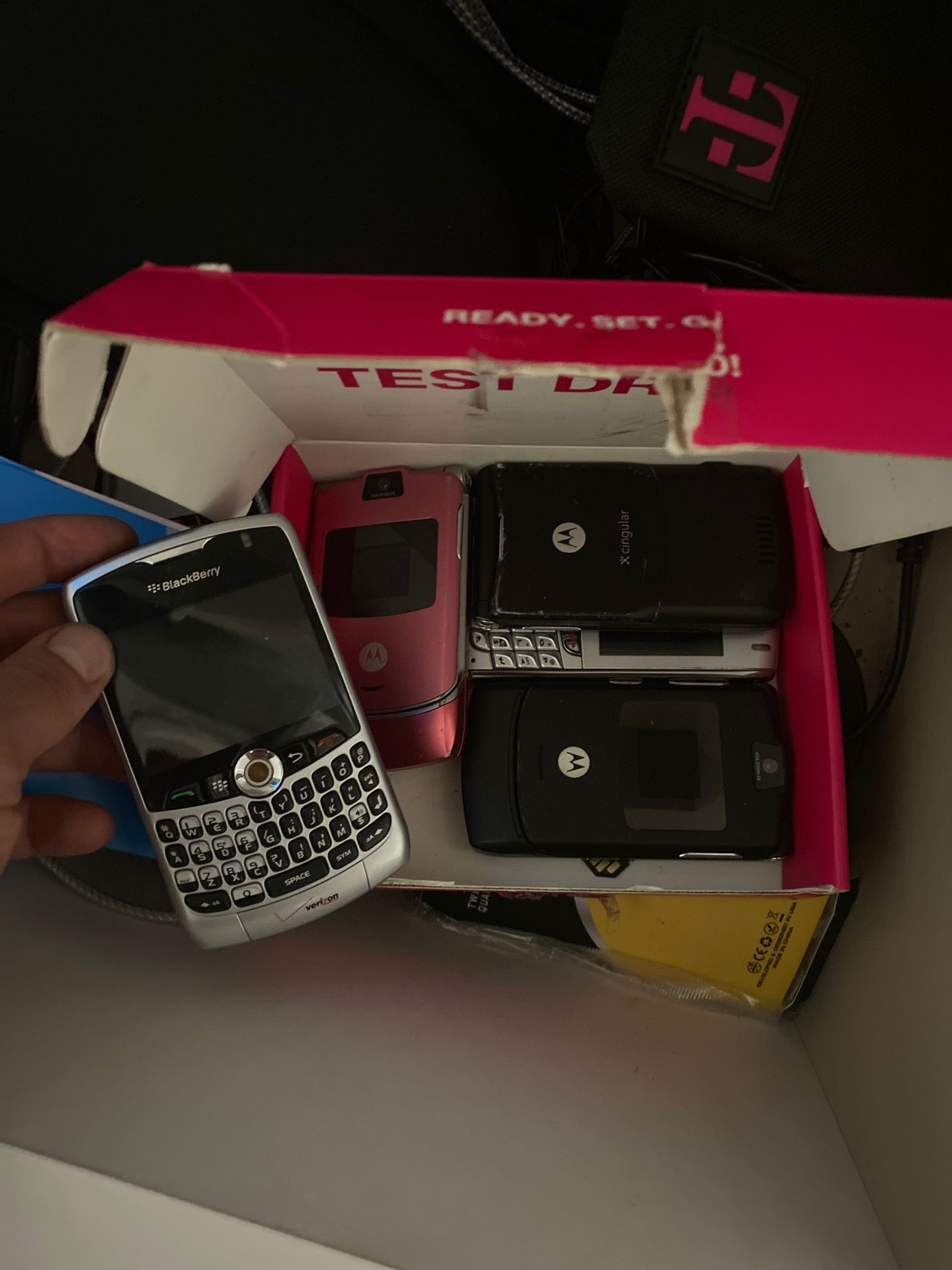 Motorola RAZR Phones and Blackberry (They still work)