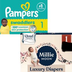 Pampers+Millie Size 1 Diapers 