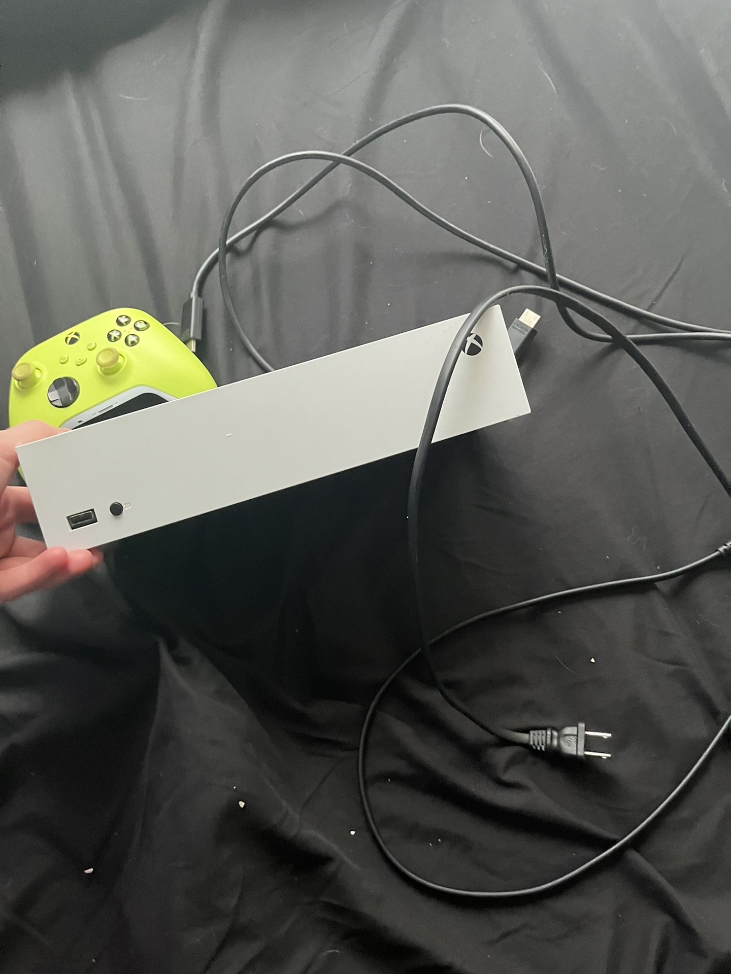 Xbox Series S With Neon Controller