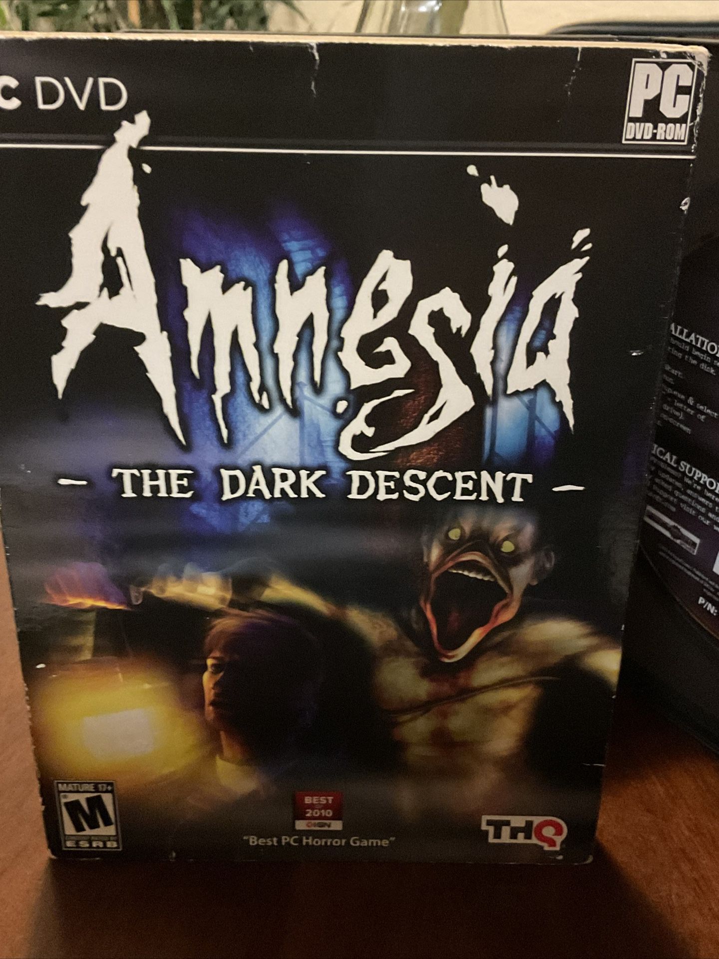 Amnesia: The Dark Descent (PC, 2011) Sleeve version, Laptop, computer Game