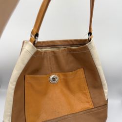 Coach Colorblock Leather Hobo Shoulder Bag