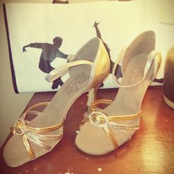 Silver and Gold Dancing Heels