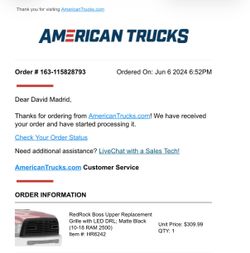 2010-2018 RAM 2500 Grille