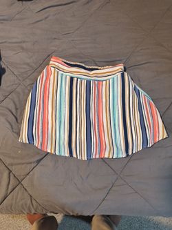 Multi color skirt with shorts