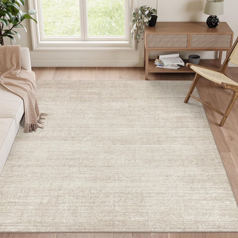 Valenrug Washable Rugs 5x7 - Stain Resistant 5x7 Area Rugs for Living Room, Non Slip Backing Printed Rugs for Bedroom, Folable Machine Washable Area R