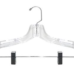 Various Clear Clothes Hangers