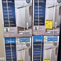 Midea Duo 14,000 BTU (12,000 BTU SACC) High Efficiency Inverter, Ultra Quiet Portable Air Conditioner, Cools up to 550 Sq. Ft., Works with Alexa/Googl