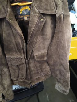 Wilson Mens Rough leather coat