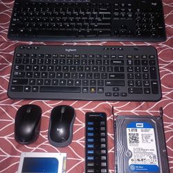 Bluetooth Keyboards Mouses And Hard drives For Sale 
