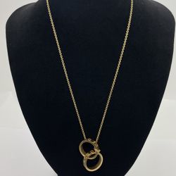 LADIES NECKLACE 18KT YG, 18” LENGHT, 15 GRAMS, 